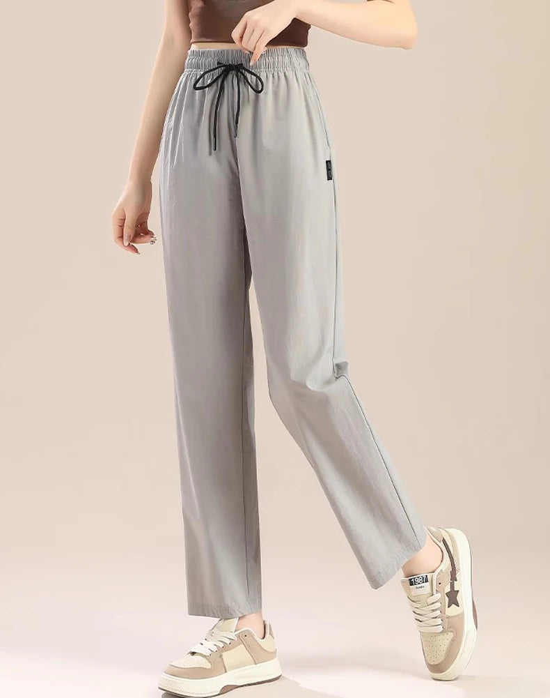 Women’s Plus Size Ice Silk Sports Pants