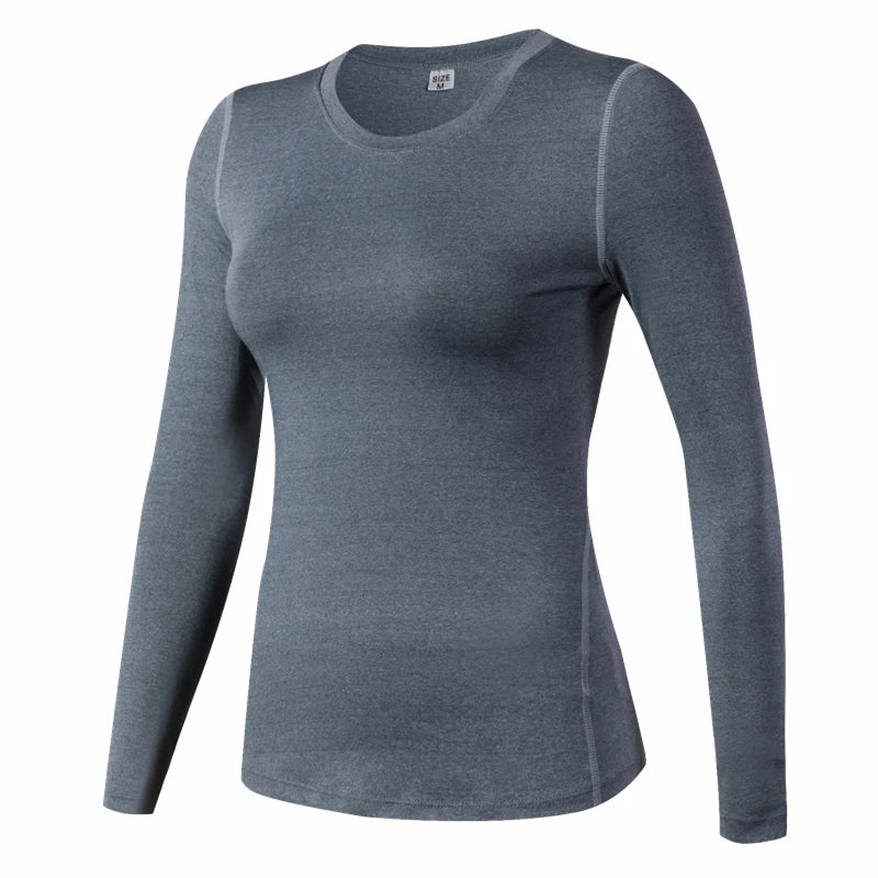 Women Long Sleeve Quick Dry Yoga Top
