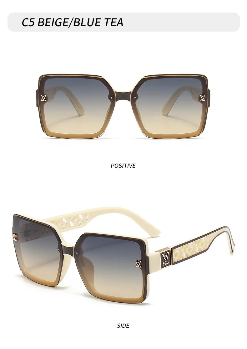 Luxury Oversized Square Sunglasses