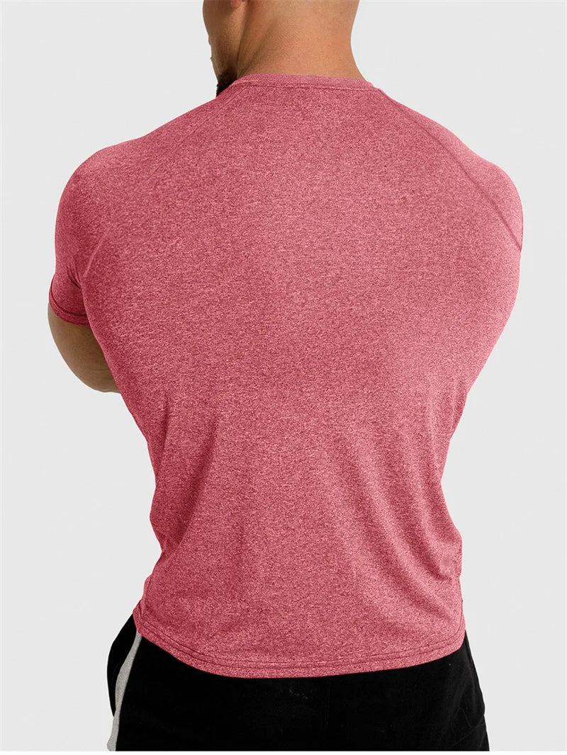 تي شيرت رياضي نسائي سريع الجفاف بأكمام قصيرة