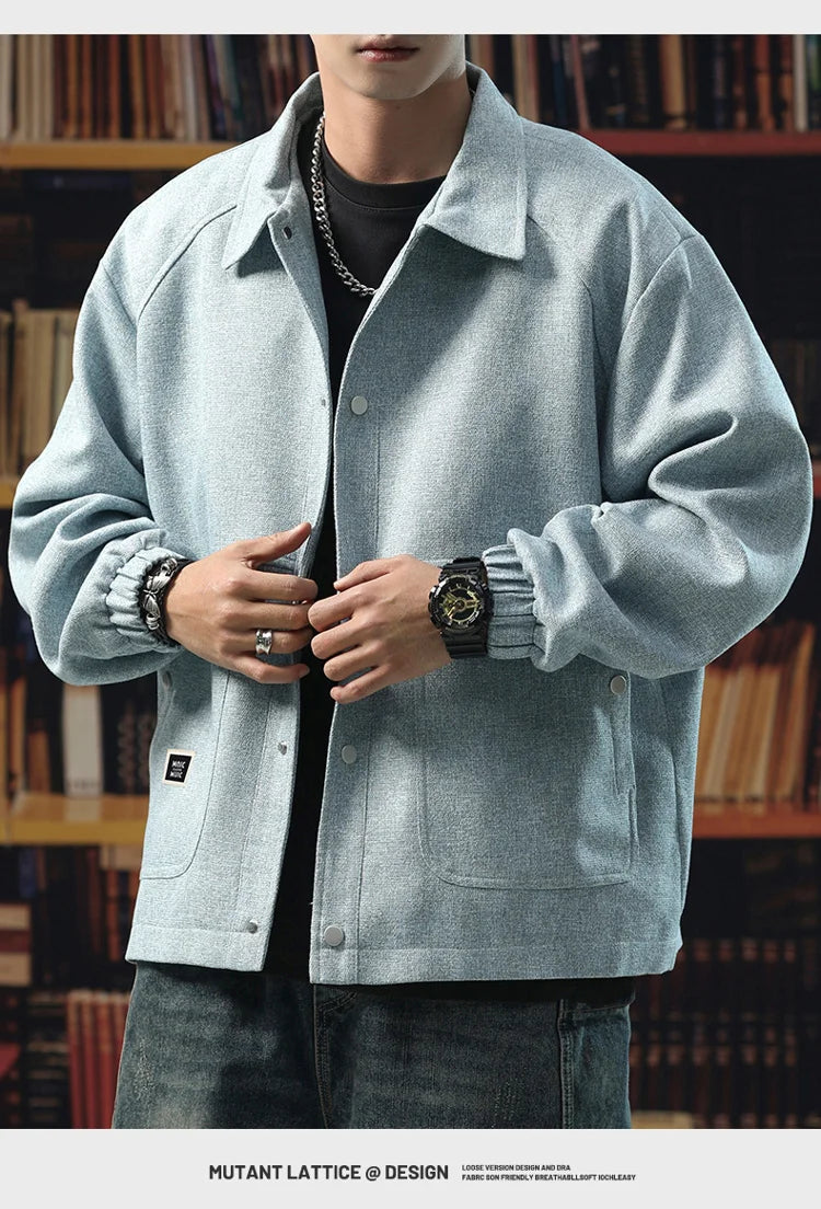 Men's Plus Size Vintage Casual Jacket