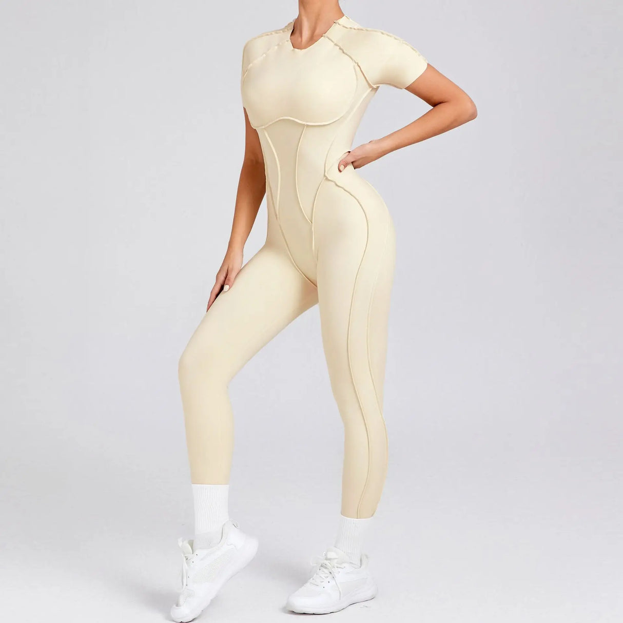 Women Backless Yoga Jumpsuit