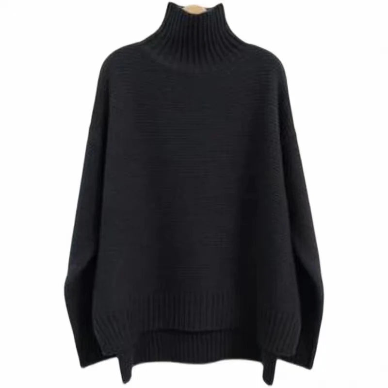 Women's Plus Size Turtleneck Sweater
