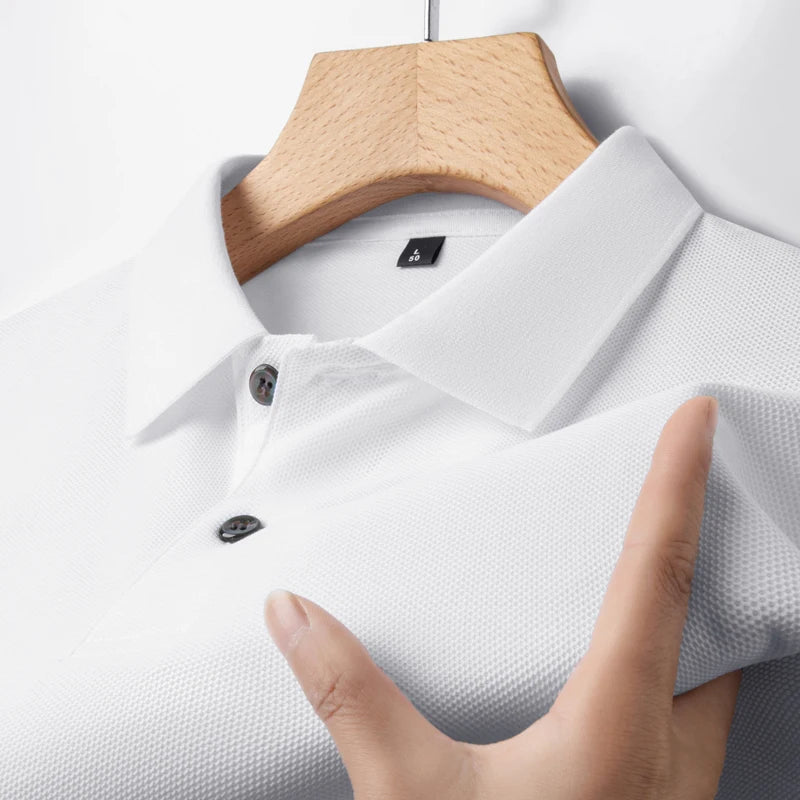 Men Cotton Breathable Polo Shirt