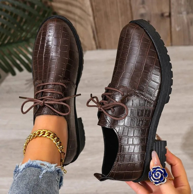 أحذية أوكسفورد نسائية مصنوعة يدويًا - 2025