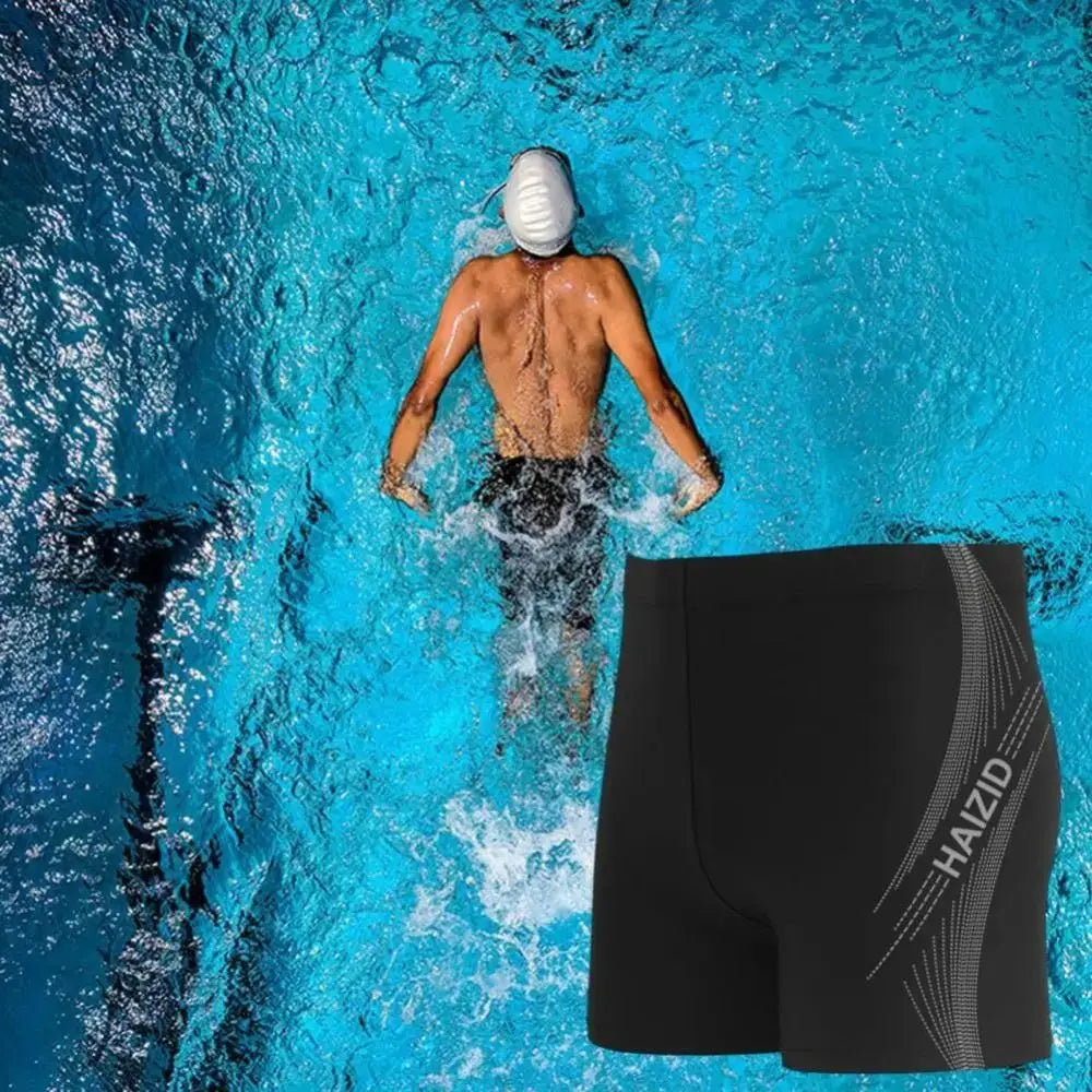 شورت سباحة رجالي مطبوع بمقاسات كبيرة