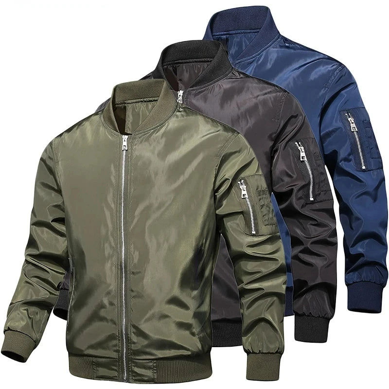 Men's Plus Size Bomber Jacket – 7XL Y2K Style