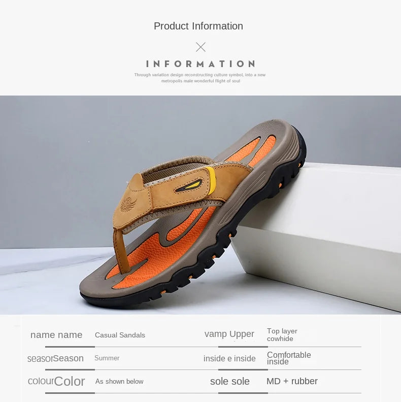 Heritage Leather Beach Sandals