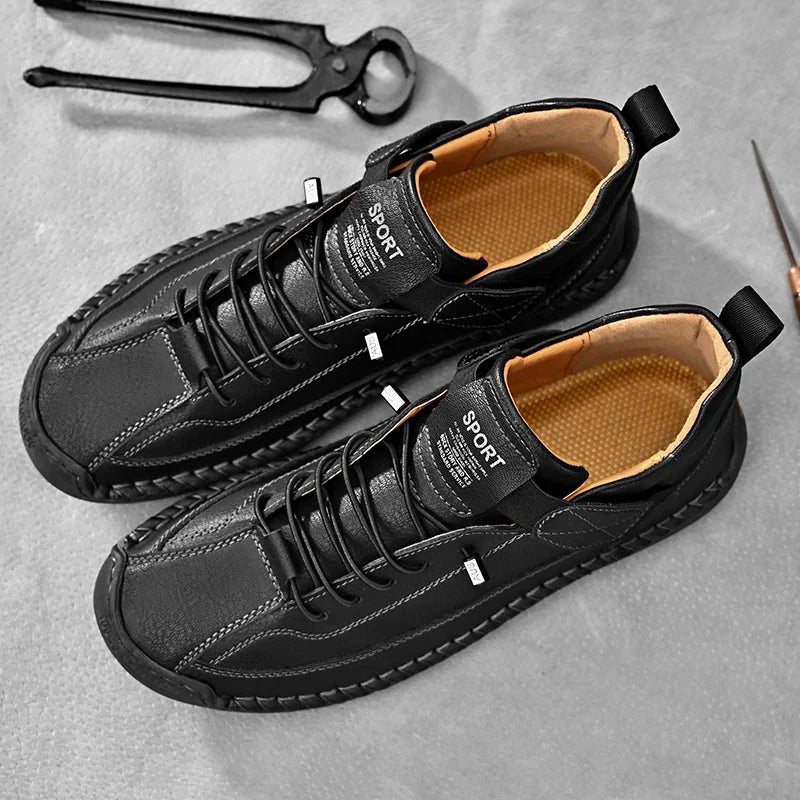 Men Handmade Leather Moccasin Loafers