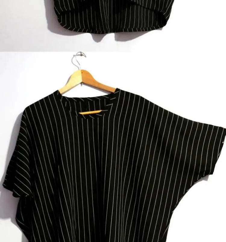 Men's Plus Size Striped Vintage T-Shirt – Loose Fit