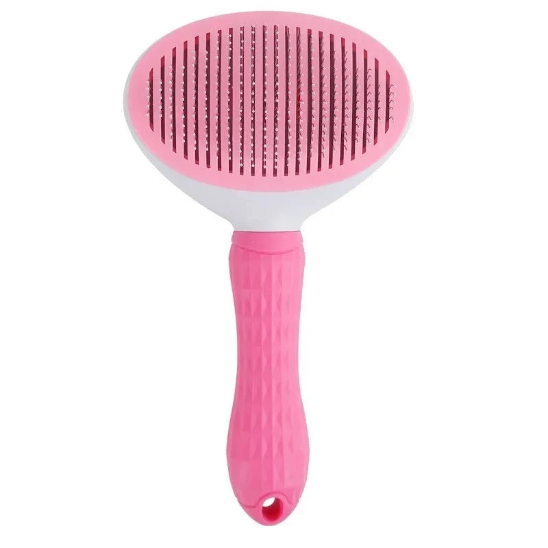 Self-Cleaning Pet Hair Remover Brush for Dogs & Cats
