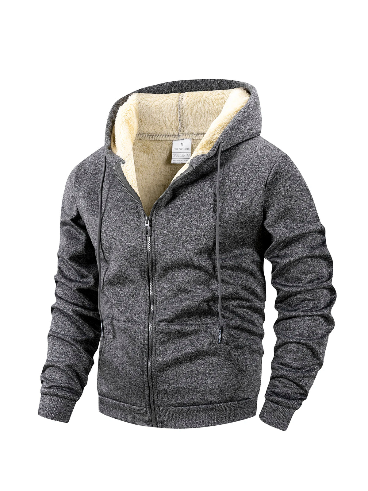 Men's Thick Fleece Zip Hoodie