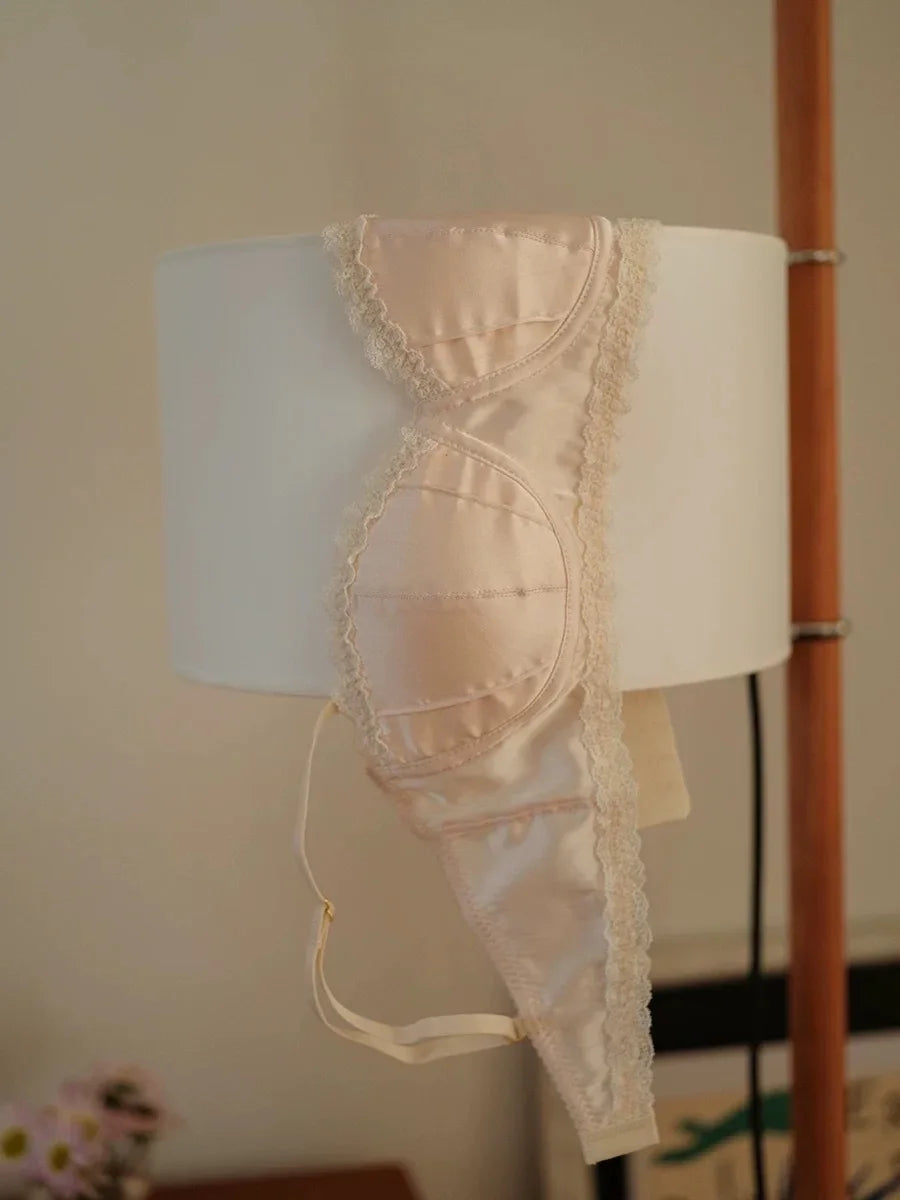 حمالة صدر نسائية نصفية من الدانتيل الفرنسي