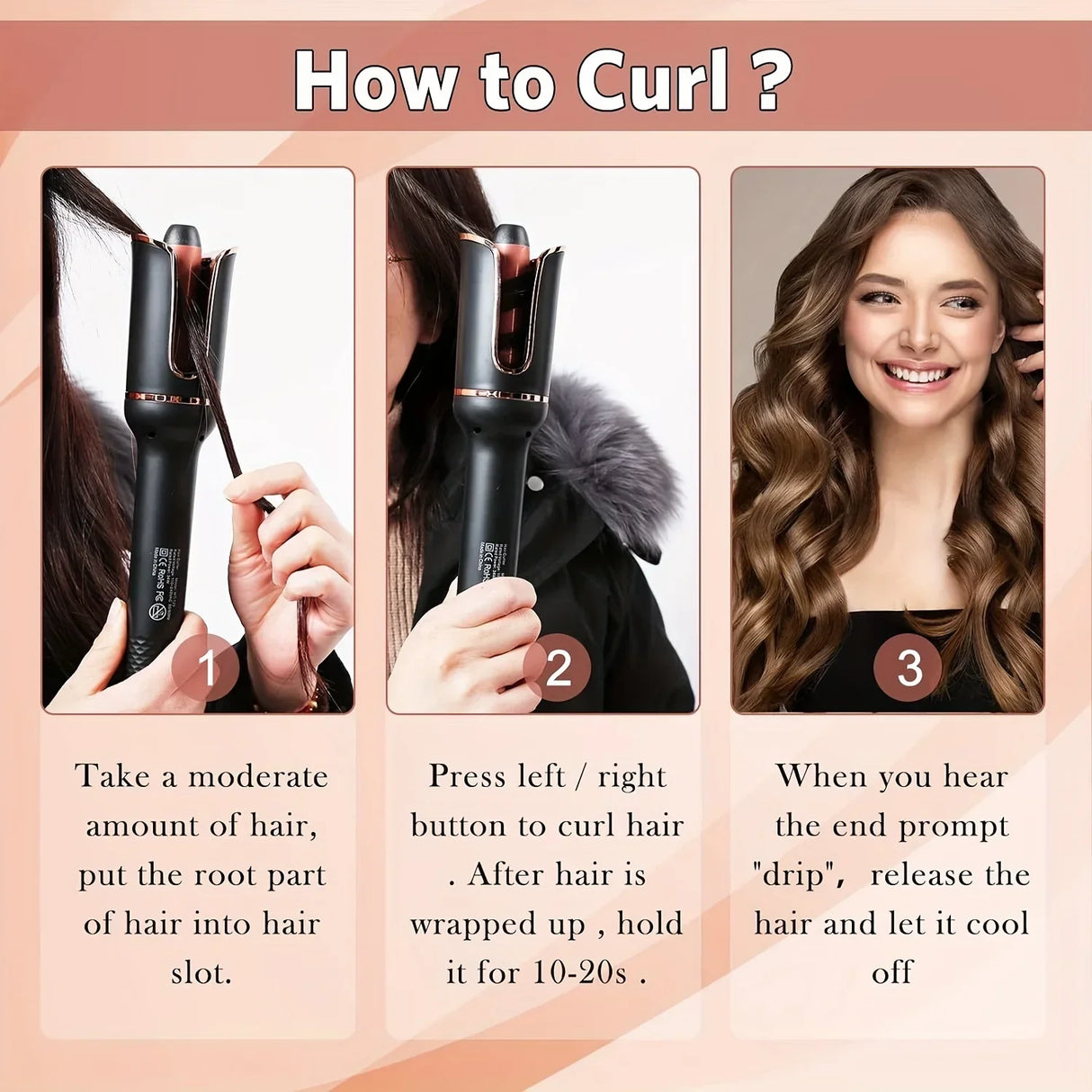 TINSOL Auto-Rotating Air Curling Iron