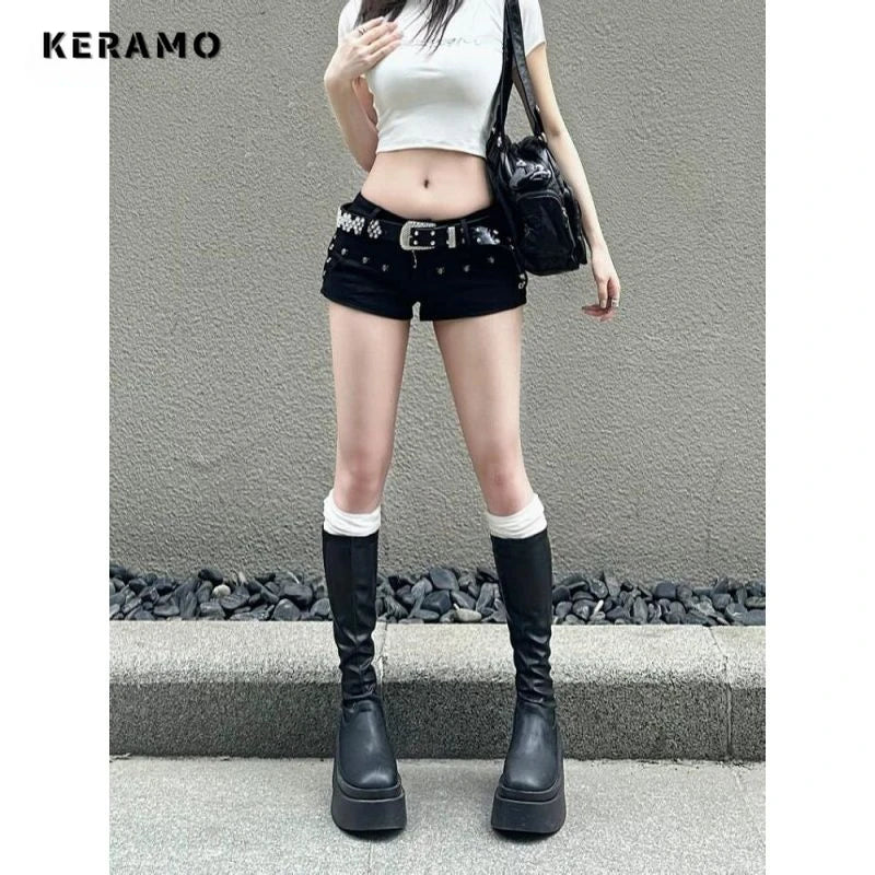 Women's High Waist Denim Shorts