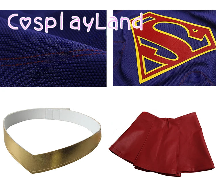 Kara Zor-El Superhero Cosplay Jumpsuit Costume