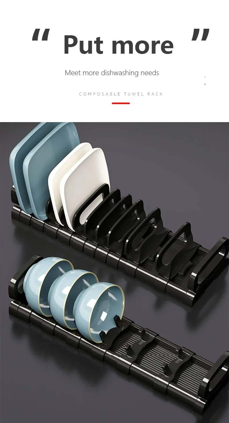Built-In Cabinet Dish Storage Rack