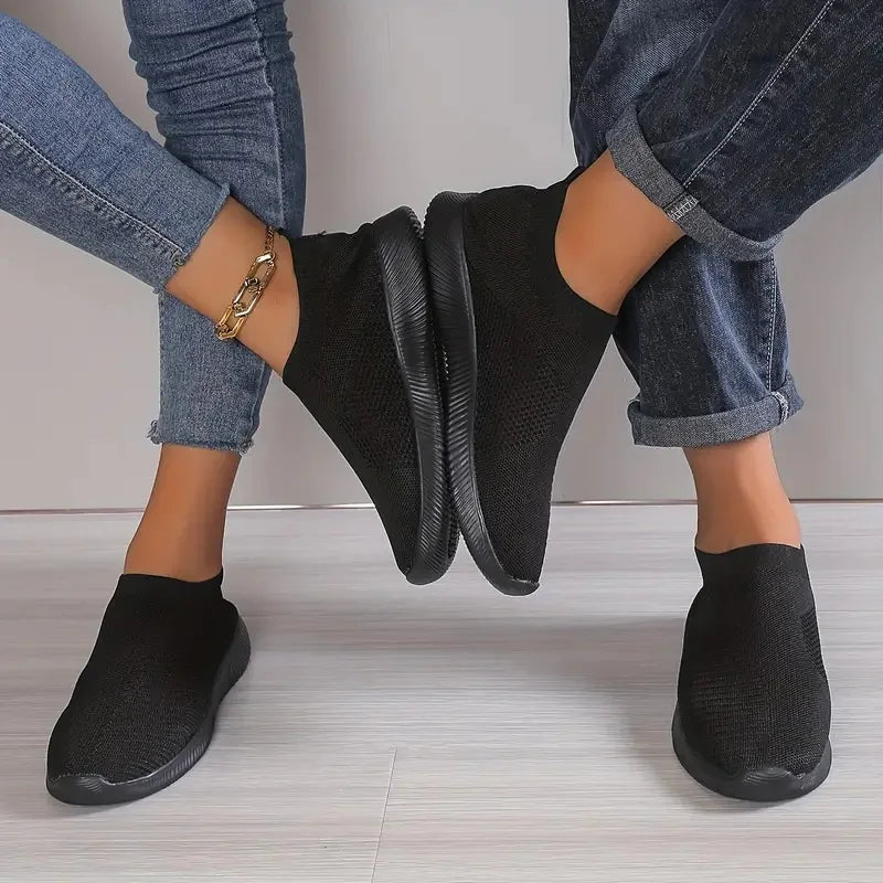 Women's Breathable Mesh Slip-On Sneakers