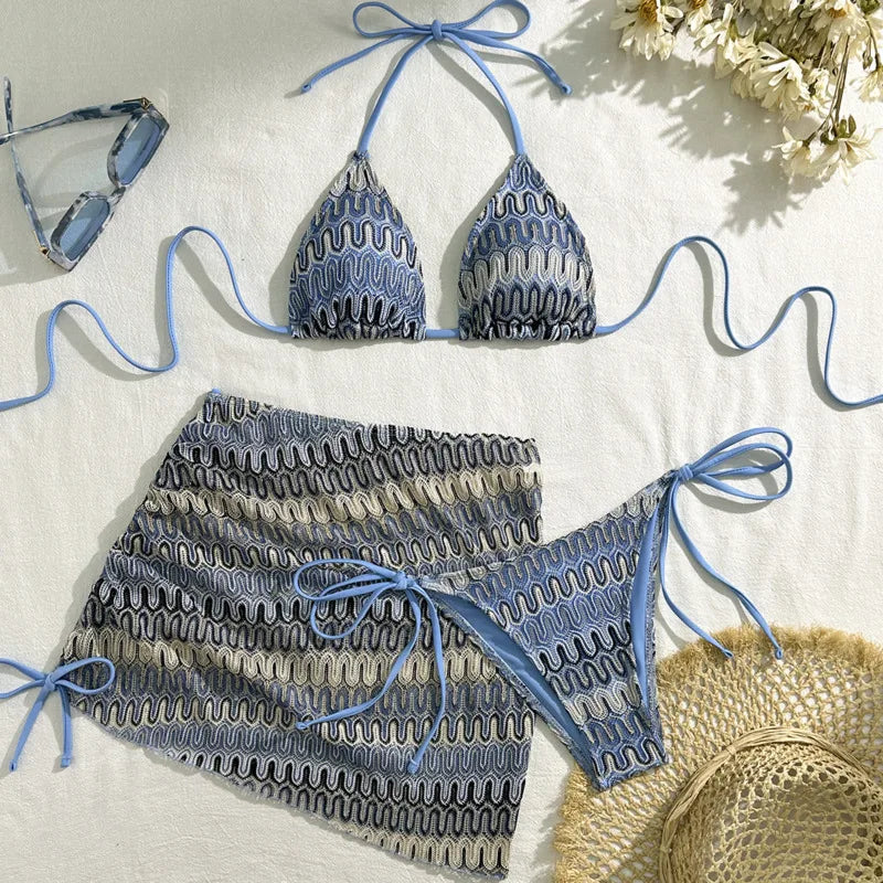 3PCS Brazilian Bikini Set