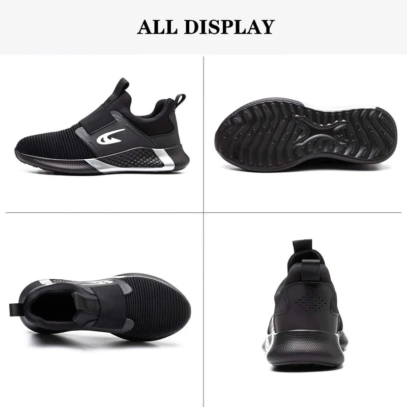 أحذية أمان نسائية برأس فولاذي صناعي