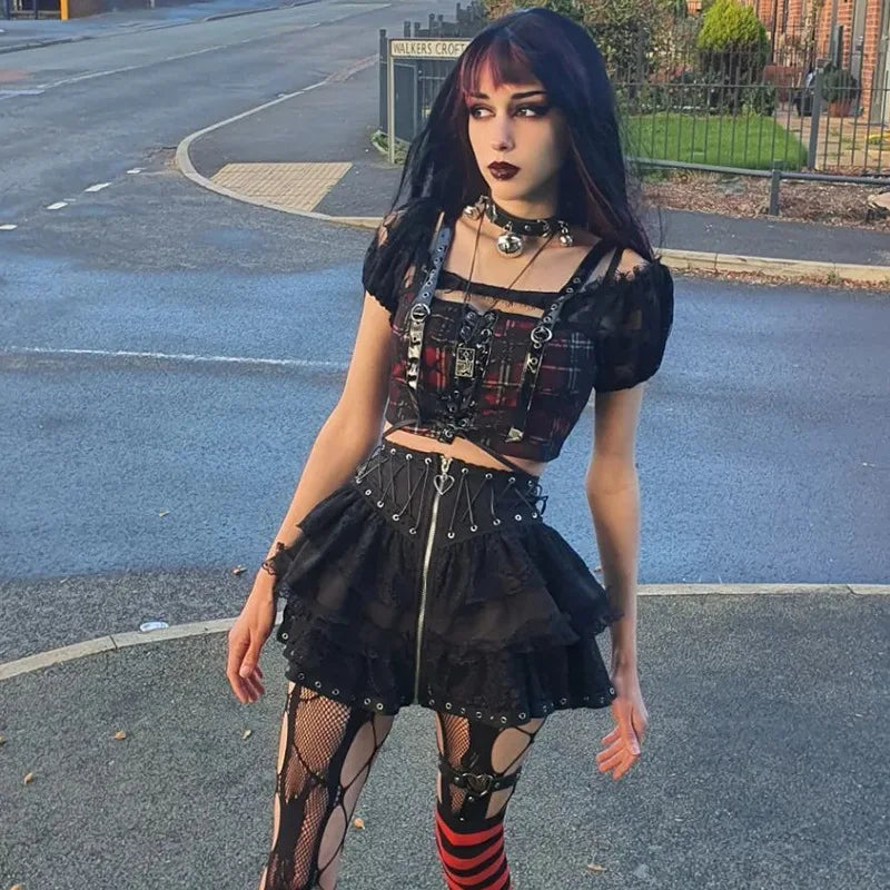 Women Harajuku Gothic Skirt