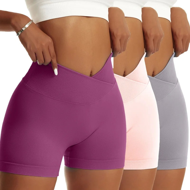 Women 3-Pack Scrunch Butt Biker Shorts