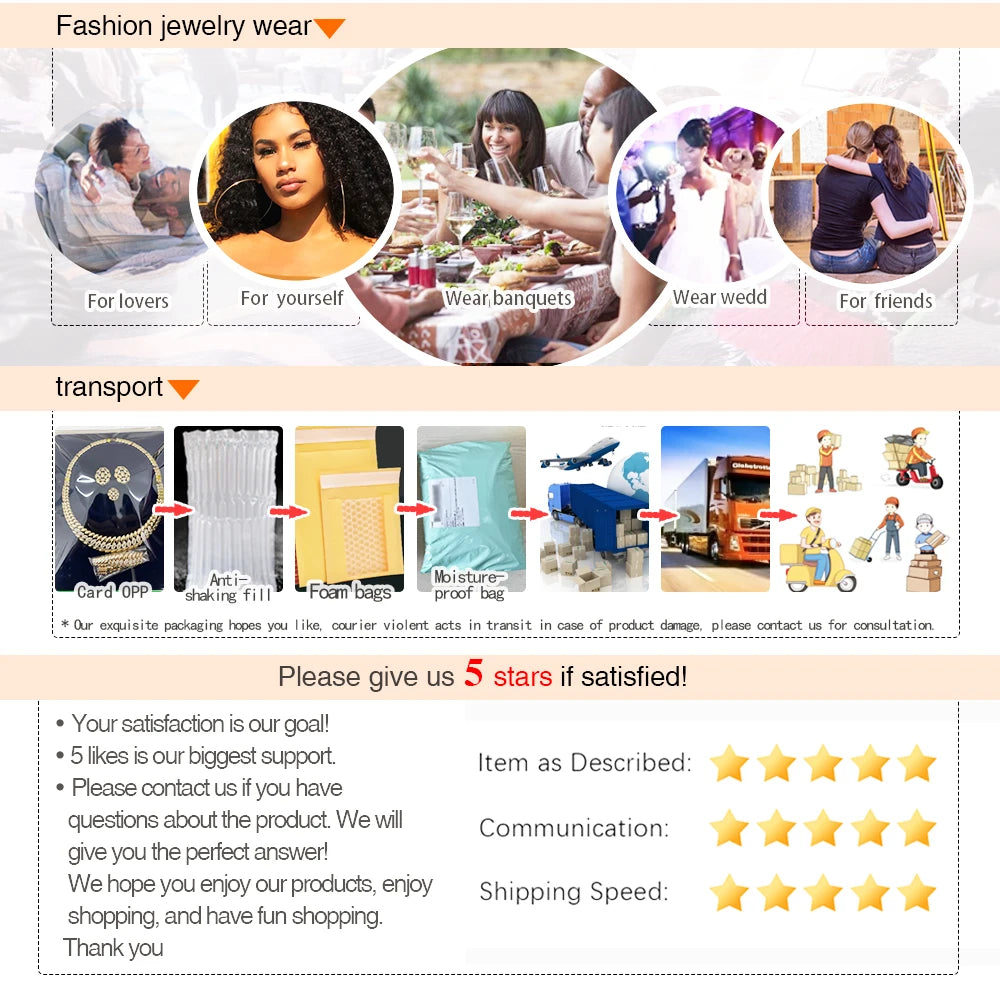 Dubai 18K Gold Plated Jewelry Set