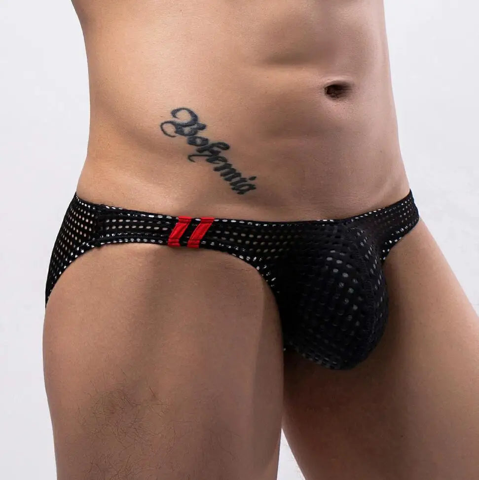 Men's Sexy Mesh Briefs – U Convex Low Rise