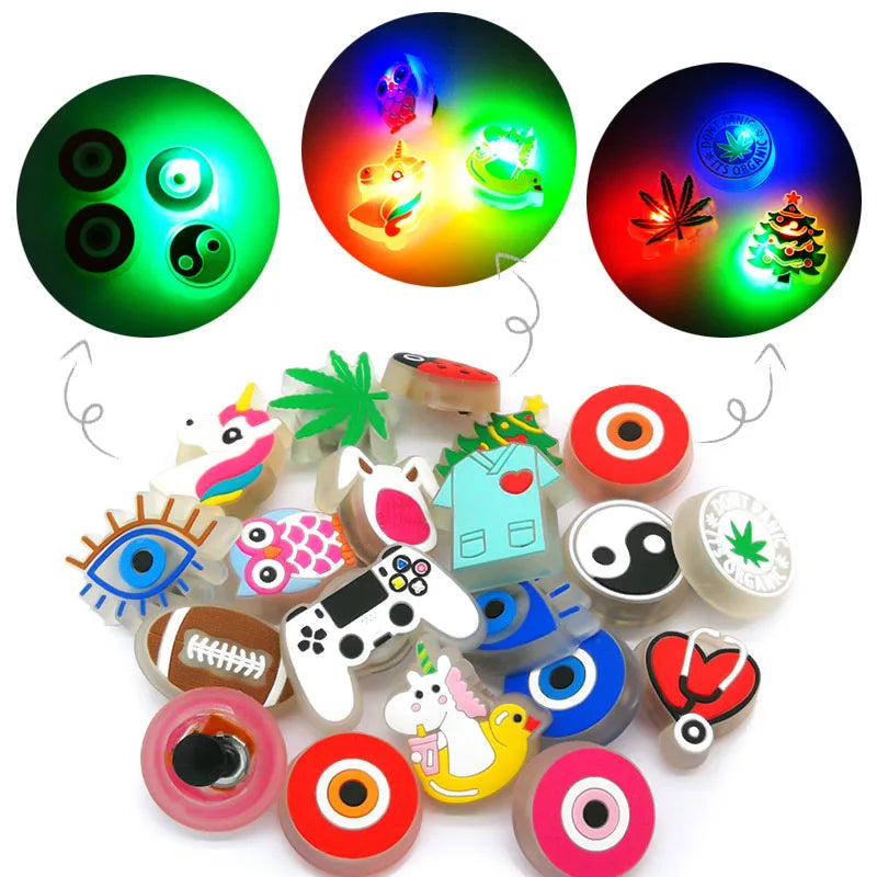 Women LED Shoe Charms Cartoon Animals