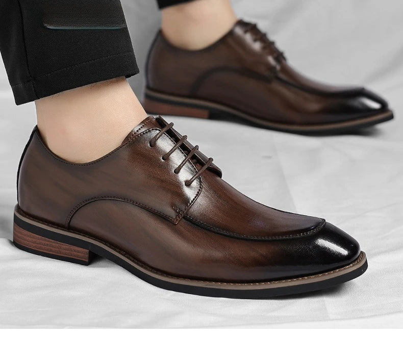 Men Large Size Leather Dress Shoes