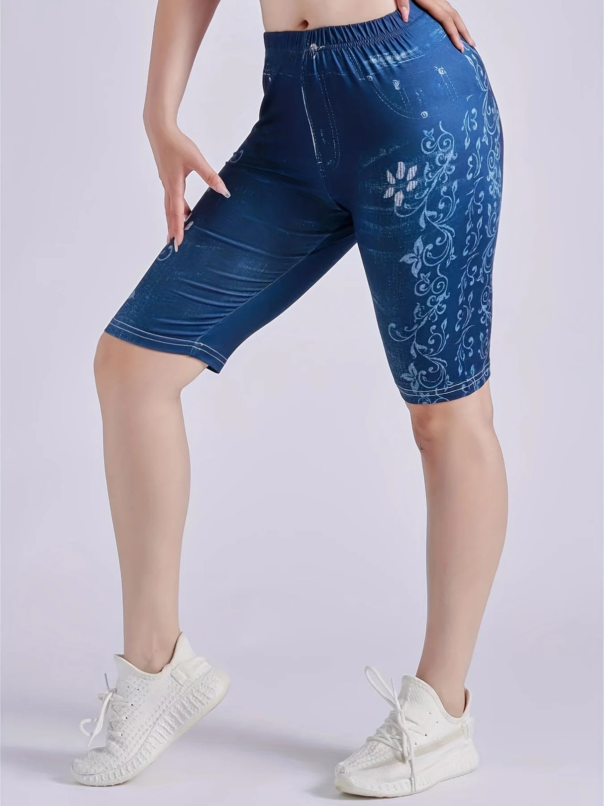 Women's 3-Piece Denim Style Shorts