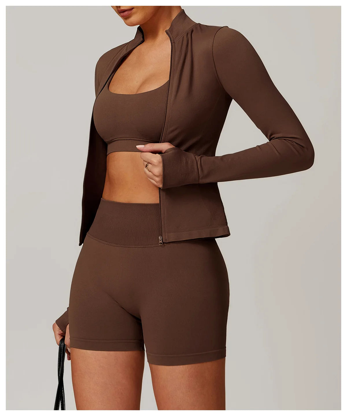 Seamless Women's Long Sleeve Yoga Jacket – Windproof Running Sports Top