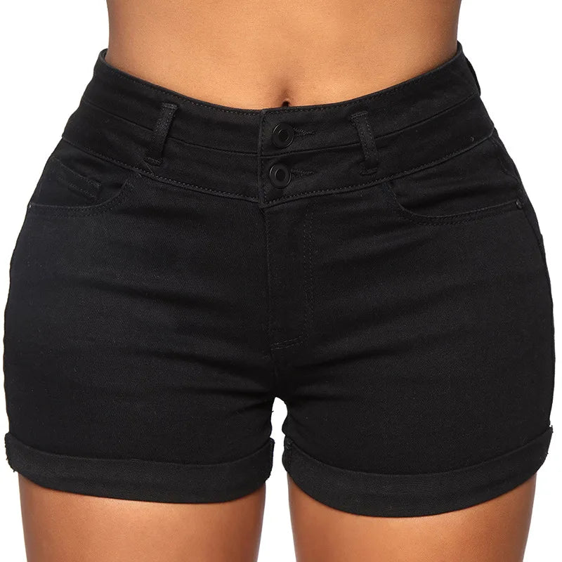 Liooil High Waist Jean Shorts for Women