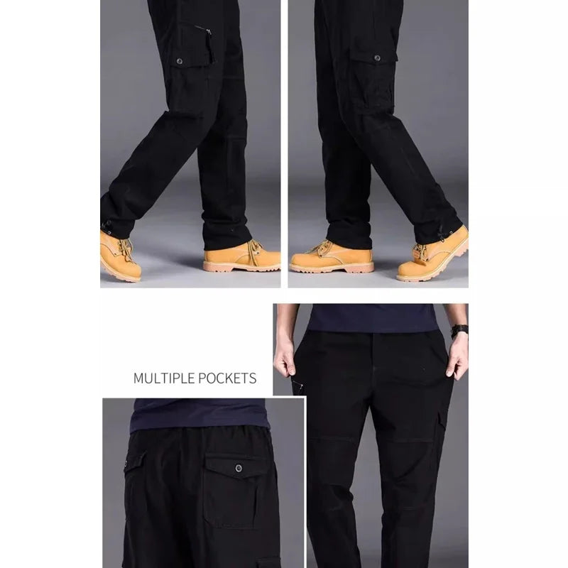 بنطلون كارغو رجالي فضفاض مموه