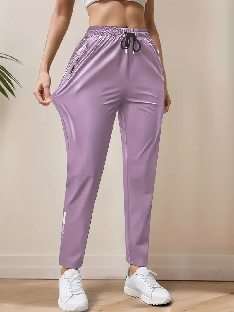 Women Quick-Dry Ice Fiber Pants