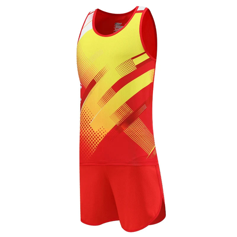 طقم رياضي سريع الجفاف للرجال بمقاسات كبيرة - طقم جري