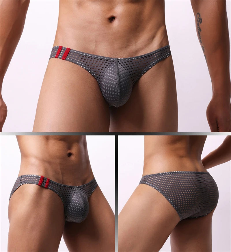 Men's Sexy Mesh Briefs – U Convex Low Rise