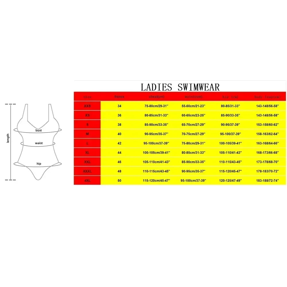 Simple Print Swimsuit