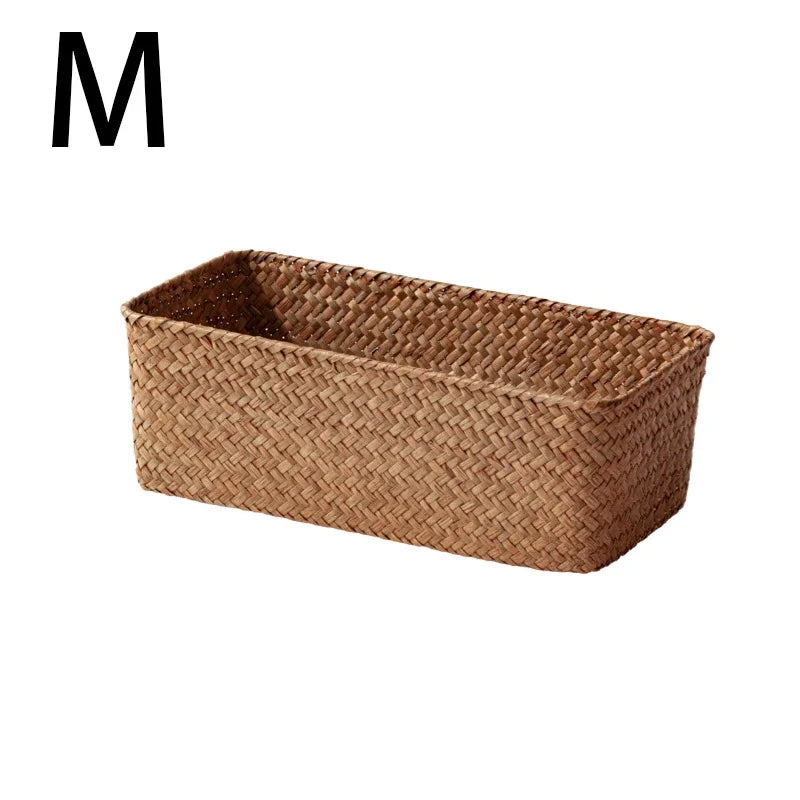 Woven Rectangular Storage Basket