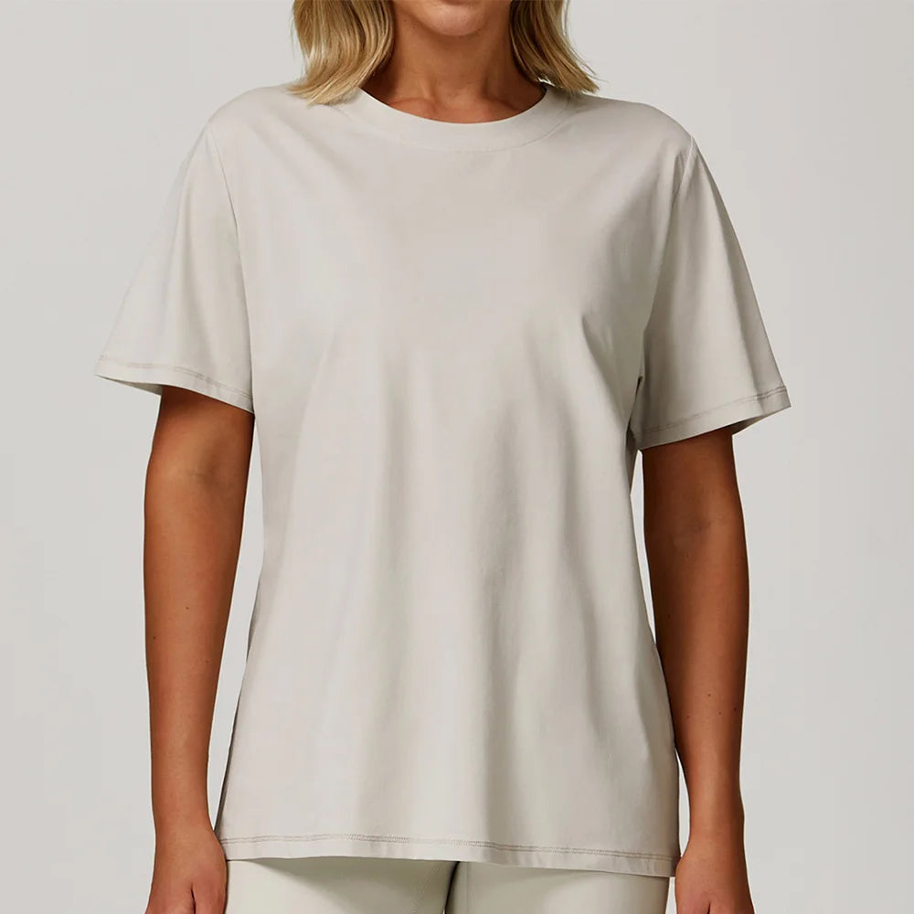 Loose Fit Yoga Tee - Breathable & Quick Dry