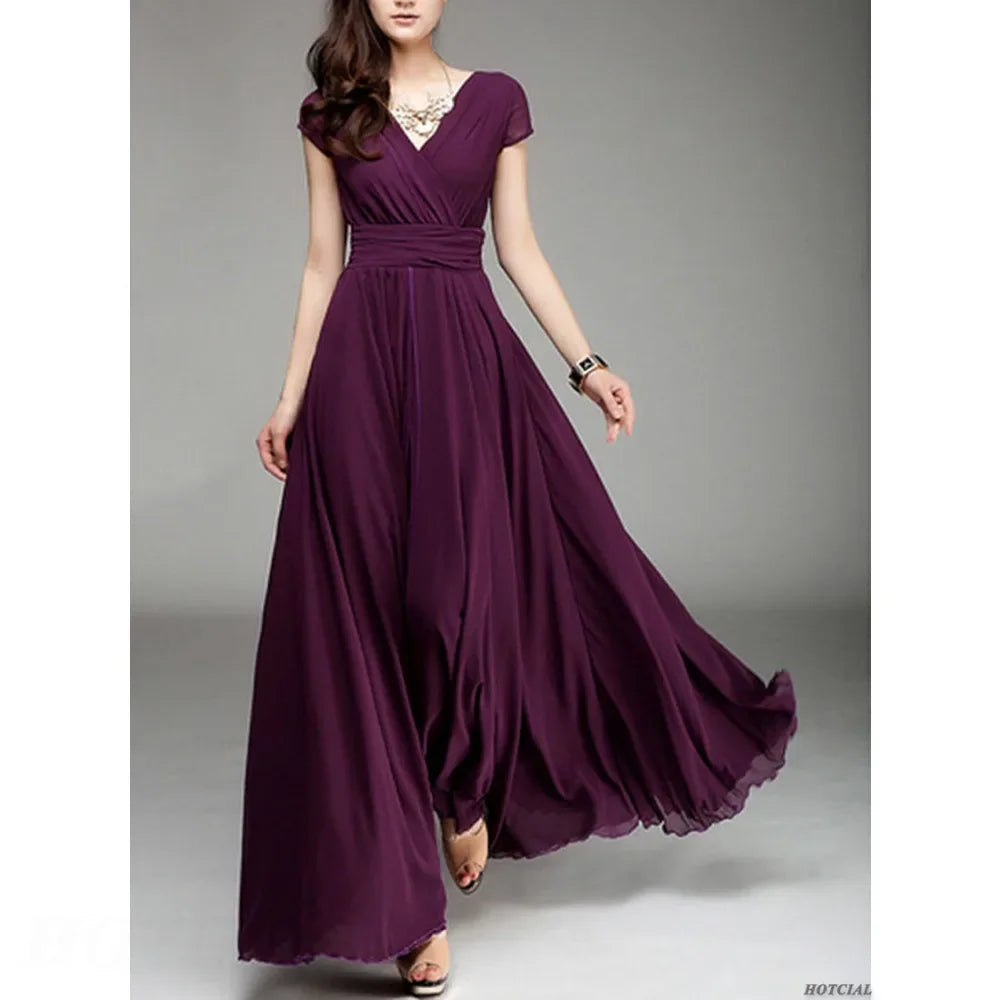 Women Chiffon Summer Party Dress