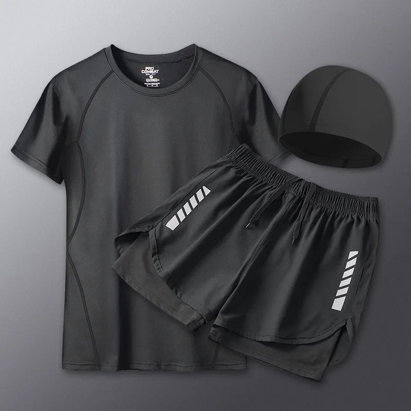 مجموعة ملابس سباحة رجالية للشاطئ وركوب الأمواج