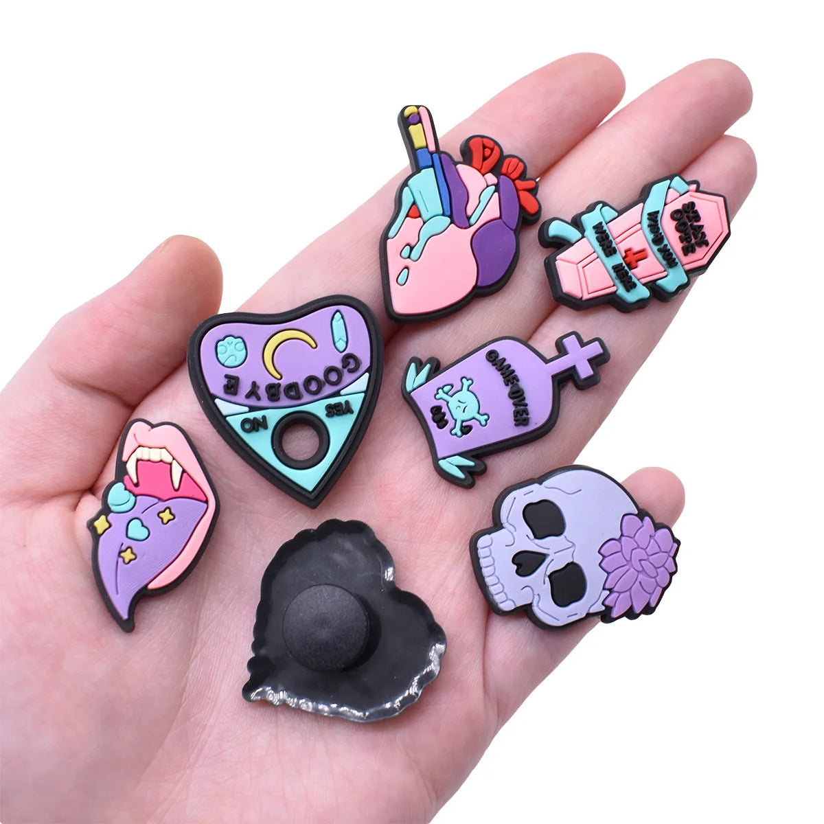 Women Skeleton Shoe Charms Halloween Style