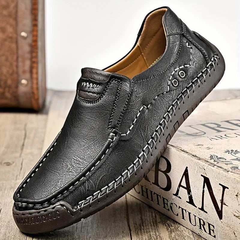 Men Comfortable Leather Business Loafers