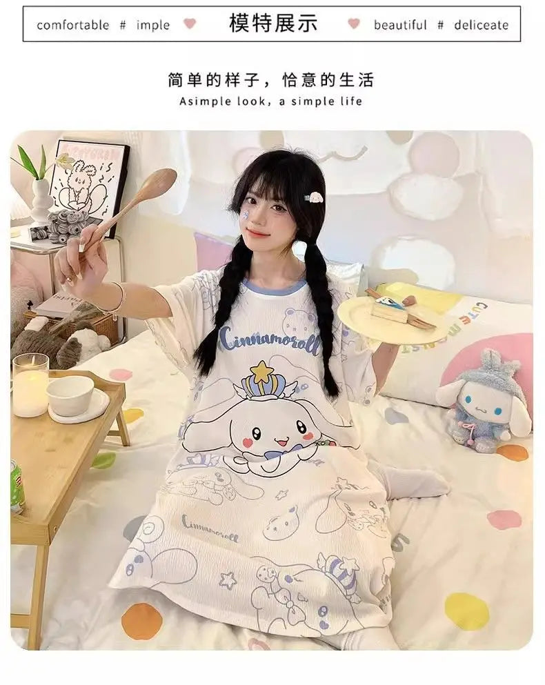 Sanrio Kuromi Cute Pajamas Cosplay Costume