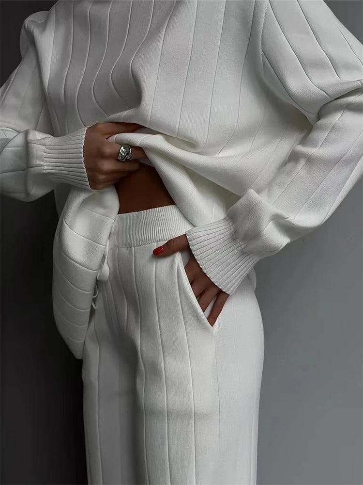 Women's Knit Tracksuit Set