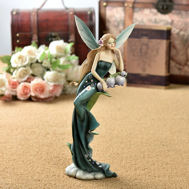 Luxury Resin Angel Figurine Decor
