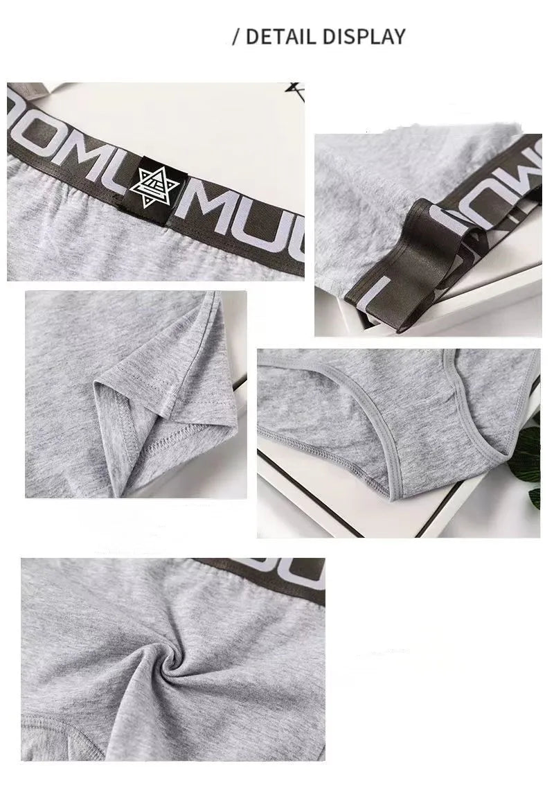 مجموعة سراويل داخلية نسائية من القطن والدانتيل