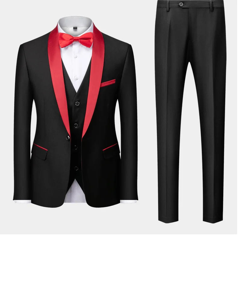 Men's Plus Size Suit – Business 3-Piece Outfit