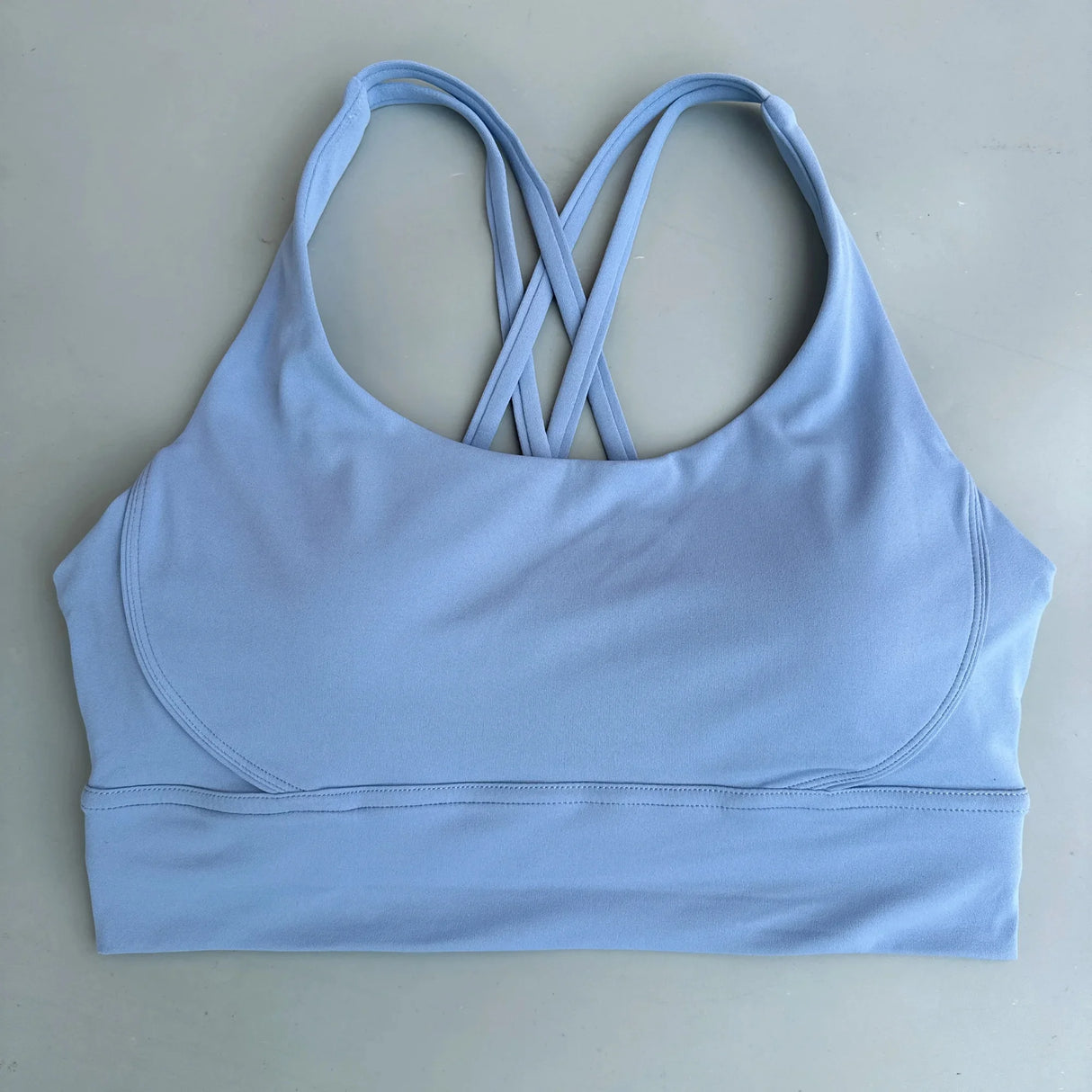 Women Cross Strap Sports Bra with Pads